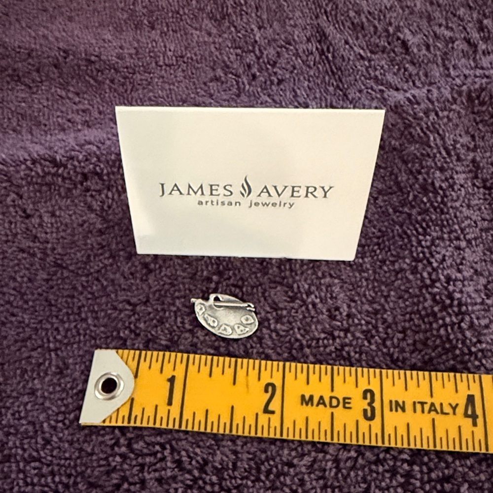 Retired - James Avery Silver Artist Palette Charm - Picture 2 of 3